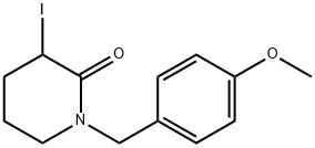 3-iodo-1-(4-methoxybenzyl)piperidin-2-one Struktur