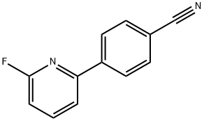 4-(6-fluoropyridin-2-yl)benzonitrile Struktur