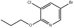 5-bromo-3-chloro-2-propoxypyridine Struktur