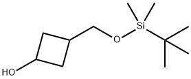 3-(tert-butyl-diMethyl-silanyloxyMethyl)-cyclobutanol Struktur