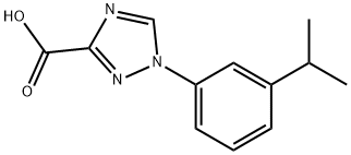 1-(3-isopropylphenyl)-1H-1,2,4-triazole-3-carboxylic acid Struktur