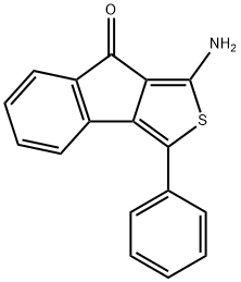 1-AMino-3-phenyl-8H-indeno[1,2-c]thiophen-8-one Struktur