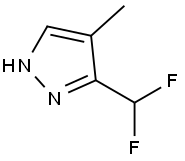 3-(DIFLUOROMETHYL)-4-METHYL-1H-PYRAZOLE Struktur