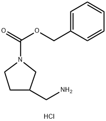 Benzyl 3-(aMinoMethyl)pyrrolidine-1-carboxylate hydrochloride, 1245807-19-5, 結(jié)構(gòu)式