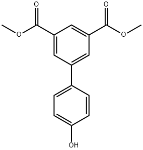 DiMethyl 4'-hydroxy-[1,1'-biphenyl]-3,5-dicarboxylate Struktur