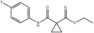 ethyl 1-(4-fluorophenylcarbaMoyl)cyclopropanecarboxylate Struktur