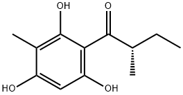 2-Methyl-4-(2-Methylbutyryl)phloroglucinol Struktur