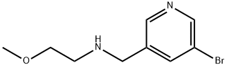 N-((5-bromopyridin-3-yl)methyl)-2-methoxyethanamine Struktur