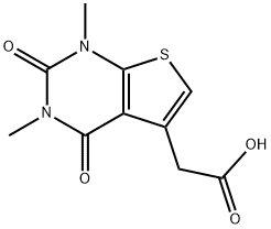 2-(1,3-DiMethyl-2,4-dioxo-1,2,3,4-tetrahydrothieno[2,3-d]pyriMidin-5-yl)acetic acid Struktur