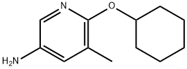 6-(cyclohexyloxy)-5-Methylpyridin-3-aMine Struktur