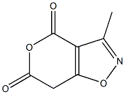 4H-Pyrano[3,4-d]isoxazole-4,6(7H)-dione,3-methyl-(9CI) Struktur