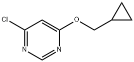 4-chloro-6-(cyclopropylmethoxy)pyrimidine Struktur