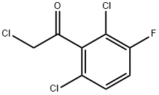 2-Chloro-1-(2,6-dichloro-3-fluorophenyl)ethanone Struktur