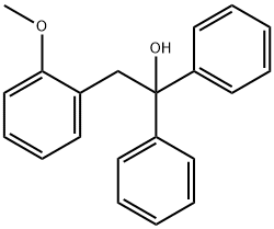 2-(2-Methoxyphenyl)-1,1-diphenylethanol Struktur