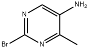 2-BroMo-4-MethylpyriMidin-5-aMine Struktur