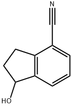 1-hydroxy-2,3-dihydro-1H-indene-4-carbonitrile Struktur