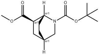 (1S,4R,6S)-2-tert-Butyl 6-Methyl 2-azabicyclo[2.2.2]octane-2,6-dicarboxylate Struktur