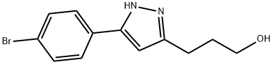 3-(3-(4-BroMophenyl)-1H-pyrazol-5-yl)propan-1-ol Struktur