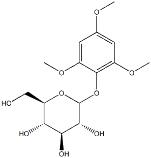 2,4,6-Trimethoxyphel 1-O-beta-D-glucopyraside Struktur