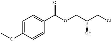 (R)-3-Chloro-2-hydroxypropyl 4-Methoxybenzoate Struktur