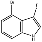 4-BroMo-3-fluoroindole Struktur