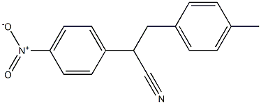 2-(4-nitrophenyl)-3-p-tolylpropanenitrile Struktur