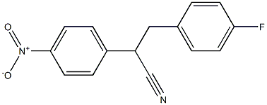 3-(4-fluorophenyl)-2-(4-nitrophenyl)propanenitrile Struktur