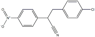 3-(4-chlorophenyl)-2-(4-nitrophenyl)propanenitrile Struktur