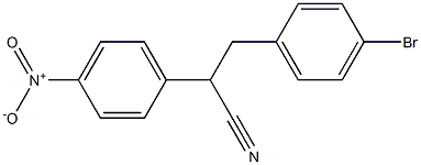 3-(4-broMophenyl)-2-(4-nitrophenyl)propanenitrile Struktur