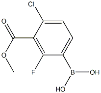 4-CHLORO-2-FLUORO-3-(METHOXYCARBONYL)PHENYLBORONIC ACID Struktur