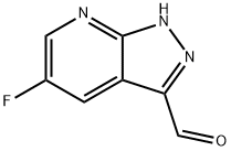 5-Fluoro-1H-pyrazolo[3,4-b]pyridine-3-carbaldehyde Struktur