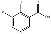 5-broMo-4-chloronicotinic acid Struktur