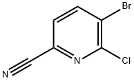 5-BroMo-6-chloropicolinonitrile Struktur