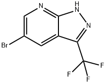 5-broMo-3-(trifluoroMethyl)-1H-pyrazolo[3,4-b]pyridine Struktur