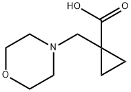 1-(MorpholinoMethyl)cyclopropanecarboxylic acid Struktur