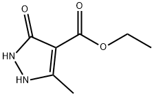 ethyl 5-Methyl-3-oxo-2,3-dihydro-1H-pyrazole-4-carboxylate Struktur