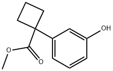 Methyl 1-(3-hydroxyphenyl)cyclobutanecarboxylate Struktur