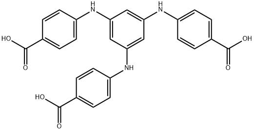 4,4',4''-(benzene-1,3,5-triyltris(azanediyl))tribenzoic acid Struktur