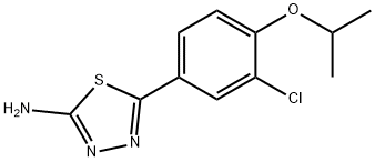 5-{3-chloro-4-[(1-Methylethyl)oxy]phenyl}-1,3,4-thiadiazol-2-aMine Struktur