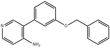 3-(3-(芐氧基)苯基)吡啶-4-胺, 1258610-29-5, 結(jié)構(gòu)式