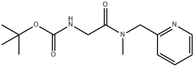 [(Methyl-pyridin-2-ylMethyl-carbaMoyl)-Methyl]-carbaMic acid tert-butyl ester Struktur