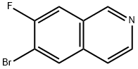 Isoquinoline, 6-broMo-7-fluoro- Struktur