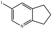 3-Iodo-6,7-dihydro-5H-cyclopenta[b]pyridine Struktur