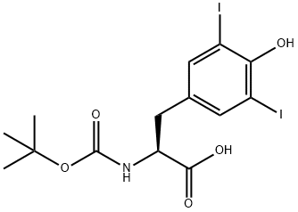 Boc-3,5-diiodo-DL-tyrosine Struktur