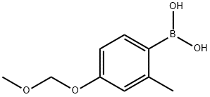 (4-(MethoxyMethoxy)-2-Methylphenyl)boronic acid Struktur