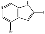 4-BroMo-2-iodo-6-azaindole Struktur