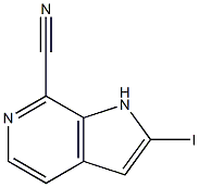 7-Cyano-2-iodo-6-azaindole Struktur