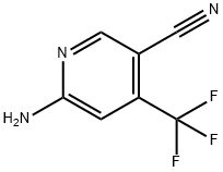 6-amino-4-(trifluoromethyl)nicotinonitrile Struktur