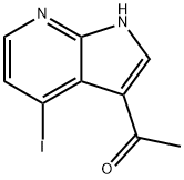 3-Acetyl-4-iodo-7-azaindole Struktur