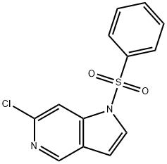 1-(Phenylsulfonyl)-6-chloro-5-azaindole Struktur